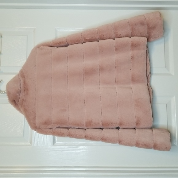 Donna Slayers Fabulous Furs Blush Pink Posh Jacket Size Small - Picture 8 of 11